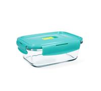 Luminarc Pure Box Holy Recipiente Rectangular Hermético Vidrio 16x11x7cm - 82cl Sodo Apto Microondas 100% Hermético