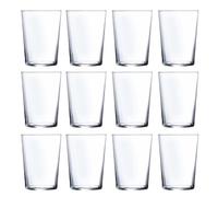LUMINARC SIDRA 3 Set 4 Vasos Altos Vidrio 53CL Transparente Brillo Fabricado en Francia Reciclable