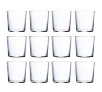 LUMINARC PINTA 3 Set 4 Vasos Altos Vidrio 36CL Transparente Brillo Fabricado en Francia Reciclable