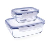 Luminarc Set de 2 recipientes herméticos Pure Box Active, 38 y 122 cl