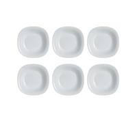 Platos Carine Luminarc - Juego de 6 - Hondos, Llanos y Postre - Vidrio Opal en Varios Colores