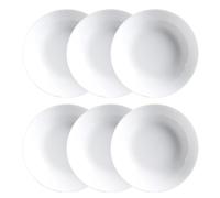 Luminarc Set de 6 platos hondos Diwali de vidrio opal 20 cm