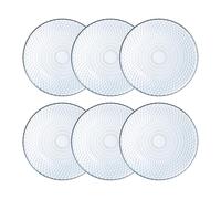 Luminarc Set de 6 platos hondos Pampille Clear de vidrio 20 cm