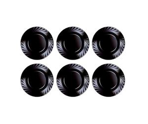 Luminarc Set de 6 platos hondos Trianon de vidrio opal 22,5 cm