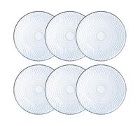 Luminarc Set de 6 platos postre Pampille Clear de vidrio 19 cm