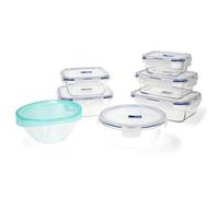 Luminarc Set de 6 recipientes herméticos Pure Box Active de vidrio, 122 cl