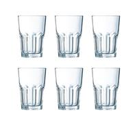LUMINARC NEW AMERICA Set 6 Vaso Alto Vidrio Eco 40CL Transparente Brillo Fabricado en Francia Ecológico
