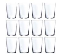 LUMINARC SIDRA 3 Set 4 Vasos Altos Vidrio 53CL Transparente Brillo Fabricado en Francia Reciclable