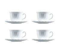 Luminarc Trianon Set Opal Con Plato 28 lanco, 4 Unidad (Paquete de 1)