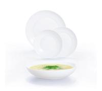 Luminarc Vajilla APY 5428138 18 piezas 6 servicios Vidrio Opal Blanco Apilable