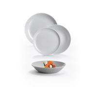 Luminarc 9532160 - Vajilla de vidrio de 18 piezas Pampille Granit