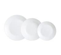 Luminarc Vajilla ZELIE 5425815 18 piezas Vidrio Opal Redonda Blanco