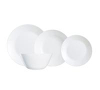 Arcopal Vajilla ZELIE 19 piezas Vidrio Opal con ensaladera blanco para 6 personas