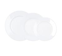 Luminarc 9435586 - Vajilla de vidrio Plumi 18 piezas Blanca