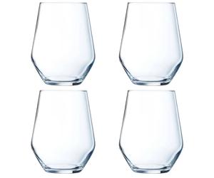 LUMINARC VINETIS Caja 4 Vasos Altos Cristalín 40CL Transparente Brillo Ecológico