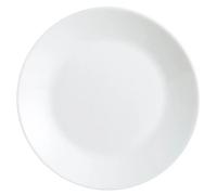 LUMINARC ZELIE Caja 12 Platos Postre Opal 18CM Blanco Brillo Fabricado en Francia Reciclable