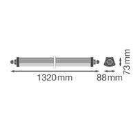 Luminaria antihumedad DP FLEX DA 1200 P 34W 830 IP 4099854637636