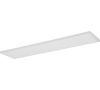 Luminaria de panel OSRAM Planon, sin marco, de color blanco, con tecnología LED avanzada, 40 W, forma rectangular (1200 x 300 mm), luz de color blanco cálido a 3000 K, carcasa de aluminio