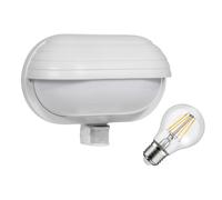 Luminaria de pared Maclean con sensor PIR máx. 60W 180° MCE33 W + LED 8W