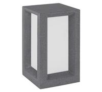 Luminaria de poste exterior NOVA LUCE CASTRO, fabricada en arenisca gris y acrílico, con casquillo E27, 1x12W (sin bombilla), 100-240V, IP65, 9739351