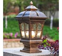 Luminaria de Poste LED de Aluminio Fundido con Base de Montaje para Poste de jardín al Aire Libre, Montaje en Poste, Garaje, pabellón, Patio, iluminación