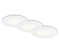 Luminaria empotrable LED Briloner, color blanco, con 3 placas LED/48W (7282-036)