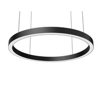 Luminaria LED Circular OSRAM de 600/900/1200 mm con 100 lm/W, Alta Eficiencia y Ra > 90 para Oficinas y Comercios Black