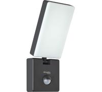 Luminaria LED flexible para exteriores con sensor de movimiento, IP65, 3000K (blanco cálido), 10W, color antracita