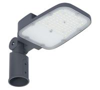 Luminaria LED para alumbrado público, área de farola, color gris, 45W, 740, 4000K, 6075 lúmenes, IP66, IK08, RV20ST, protección contra sobretensiones (SPD), aluminio/policarbonato