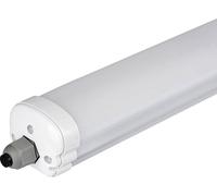 Luminaria LED para ambientes húmedos de la marca hoftronic, de 150 cm de longitud, 48W de potencia, 5760 lúmenes, con protección IP65 y temperatura de color de 4000K (blanca)