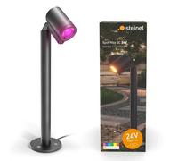 Luminaria LED Steinel Spot Way, 24V, con sensor de movimiento, luz blanca cálida-blanca neutra, RGB, color antracita