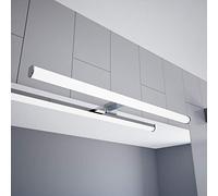kalb | Lámpara empotrable LED de 600 mm, 230 V, para baño, cromada, 600 mm, luz blanca neutra