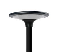 Luminaria solar led negra, ip65, 20 w 2300 im 4000 k