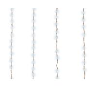 Lumineo 71256 cortina led balcón para exterior, blanco, 200 x 100 cm