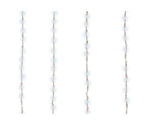 Lumineo 71256 cortina led balcón para exterior, blanco, 200 x 100 cm