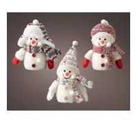 Lumineo adorno navideño led muñeco de nieve 11 x 8 x 18 cm