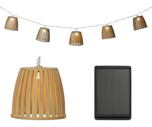 Lumineo Cadena de luces LED solares para lámparas, 4,5 m, cadena de luces solares para jardín, balcón, cadena solar, iluminación de jardín, iluminación exterior, decoración de jardín, blanco cálido