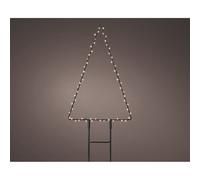 Lumineo decoración luminosa Árbol de navidad 18 x 27 cm metal estaca