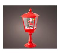 Lumineo Farol Papá Noel con movimiento y música, Rojo