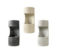 Lumineo Fuente Cilíndrica con Macetero para Interior y Exterior IP44, Colores Surtidos, ø16 x 35 cm