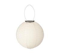 Lumineo Lámpara solar de jardín de 25 x 23 cm de nailon, farolillo LED para jardín, balcón, lámpara colgante de bola, lámpara de exterior, lámpara solar para exterior, decoración de jardín, balcón,