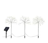 Lumineo Set de Estacas LED de jardín Blanco Navidad Mini (3 Piezas)
