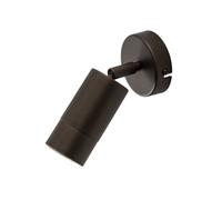 Luminex Foco de pared Link, color titanio-dorado, ancho 8 cm, acero