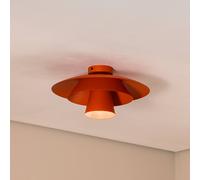 Luminex Plafón Plato, naranja, metal, Ø 38 cm, E27