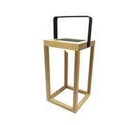 Lumisky Farol Solar con asa H30cm Aruba Madera Clara, Gris, Unique
