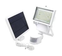 Lumisky - Foco solar (2 unidades, luz solar, LED, LED, blanco, H22 cm, con sensor de movimiento, orientable, 2 unidades)