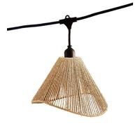 Lumisky Guirnalda luminosa conectable RAFFY LIGHT para exteriores, con pantalla de cuerda de estilo bohemio, 7 bombillas de filamento E27 LED blanco cálido, 6 m