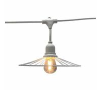 Lumisky Guirnalda luminosa exterior Chic White Light de 6 m con 10 bombillas LED blanco cálido