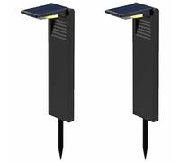 Lumisky Juego de 2 balizas solares para plantar Ostry LED blanco frío