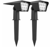 Lumisky Juego de 2 focos solares Proyector 2 en 1 CURTIS LED blanco